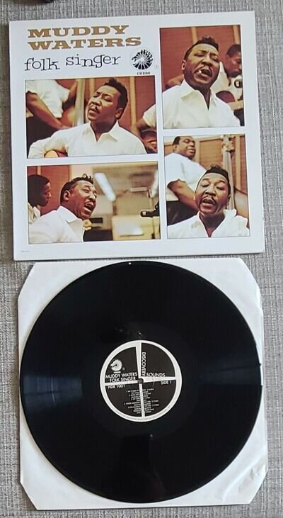 MUDDY WATERS-FOLK SINGER-ORIGINAL UK RE-ISSUE LP ON CHESS/CHARLY RECORDS-1994