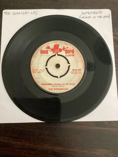 The Shangri-las - Remember (Walkin in the sand) 7" Single Red Bird Record Vinyl