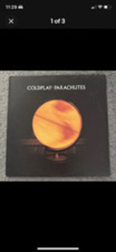 Coldplay Parachutes First Press Vinyl LP 2000 Ex