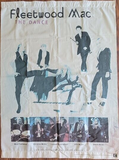 Vintage Fleetwood Mac Poster Cloth Banner Tapestry The Dance Advertising Rare Lg