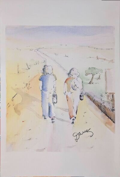 Jerry Garcia & David Grisman 'Been All Around This World' Autographed Cover Art