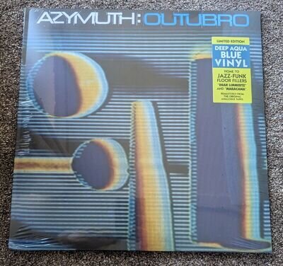 AZYMUTH Outubro Remastered Limited Deep Aqua Blue Vinyl LP Brand New Sealed