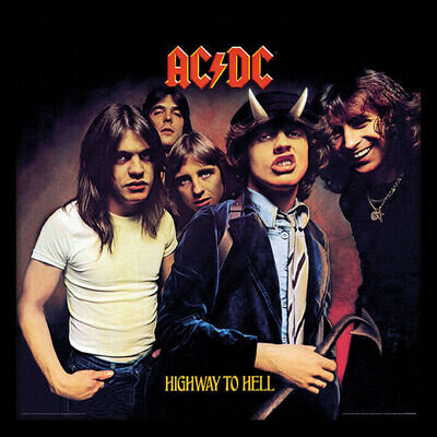 AC/DC - Highway to Hell - Official Album Cover Size Framed Print