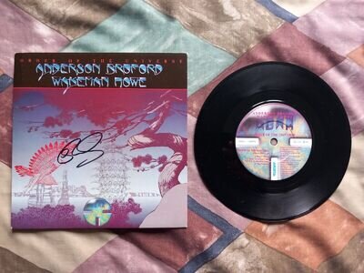 RICK WAKEMAN Hand Signed ABWH Order Of The Universe 7" Autograph (YES, Strawbs)