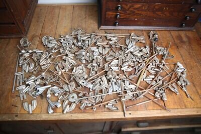 Vintage Ludwig WFL Snare Drum HOOP CLAW Hook Tension Rod Parts Lot 60s Antique