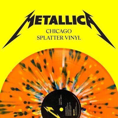 METALLICA 72 SEASONS M72 CHICAGO POPUP STORE EXCLUSIVE ORANGE SPLATTER VINYL 2LP