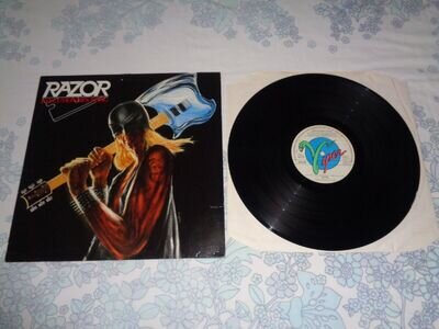 RAZOR "Executioner's Song" LP 1985 exciter iron angel exodus running wild