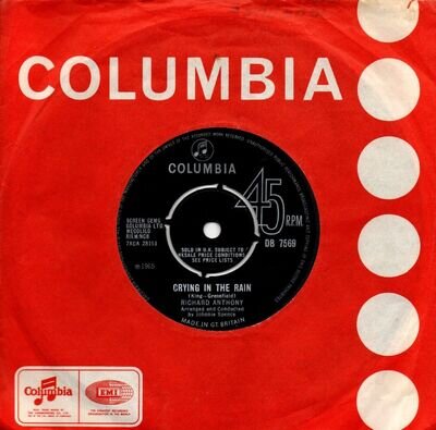 Richard Anthony:Crying in the rain/I don't know what to do:UK Columbia:1965