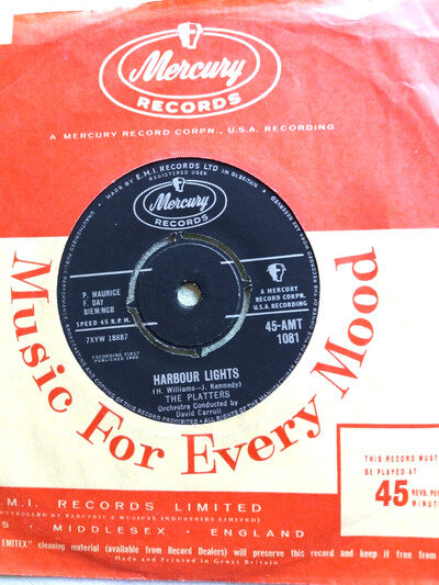 THE PLATTERS- 'HARBOUR LIGHTS' 1960 MERCURY 45 VG