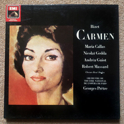 Carmen Georges Bizet 2xLP Vinyl Box Set Remastered Maria Callas w Booklet NM VG+