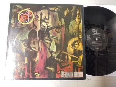 SLAYER - REIGN IN BLOOD UK DEF JAM VINYL LP Ex