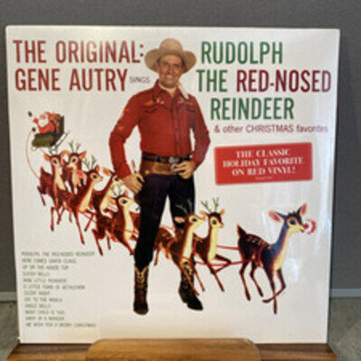 Gene Autry Sings Rudolph & Christmas Favourites Red Vinyl LP Mint Sealed 2015