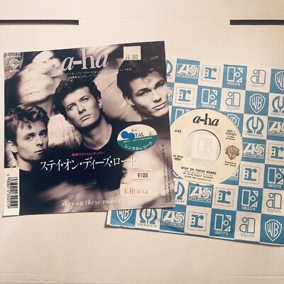 A-HA - Stay On These Streets - JAPAN 7” Vinyl Single - 1986