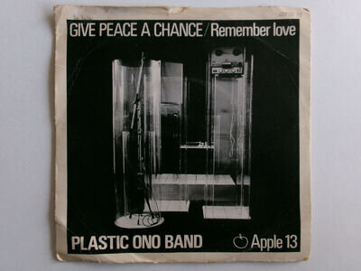 PLASTIC ONO BAND GIVE PEACE A CHANCE APPLE 13 JOHN LENNON YOKO ONO ACOUSTIC