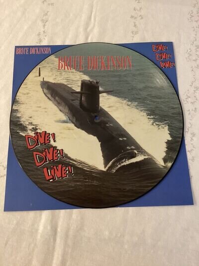 Bruce Dickinson 12” Picture Disc Dive! Dive! Live! 1990