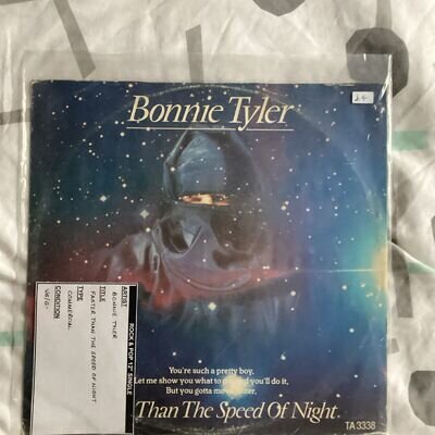 BONNIE TYLER Faster Than The Speed Of Night 12” Single