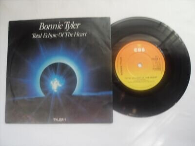 BONNIE TYLER TOTAL ECLIPSE OF THE HEART CBS RECORDS 7" VINYL SINGLE in P/SLEEVE