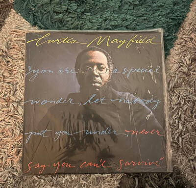 CURTIS MAYFIELD Never Say You Can't Survive LP CURTOM CU 5013 US 1977 Soul Funk