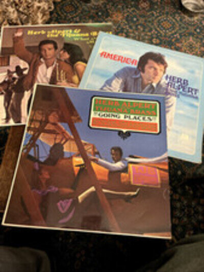 BULK BUY JOB LOT Herb Alpert 3x 12” Vinyl Albums Tijuana Brass 1970s A&M Label