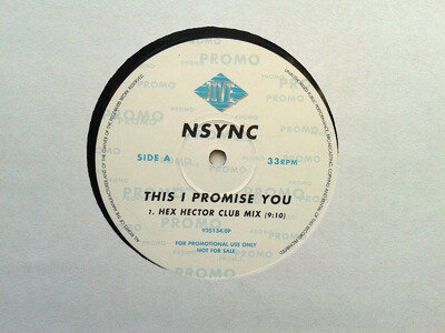 NSYNC "THIS I PROMISE YOU" 12" PROMO SINGLE 2000 N/MINT