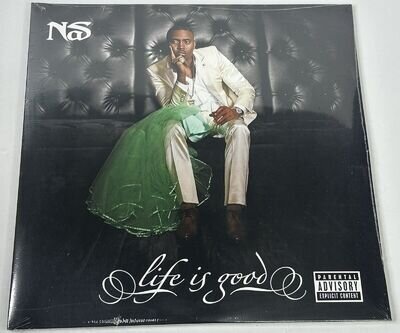 NAS Life Is Good 2LP Coke Bottle Clear Vinyl + Limited Edition Trading Card /1K