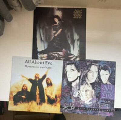 ALL ABOUT EVE - 3x 12" Vinyl Record Bundle