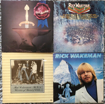 RICK WAKEMAN – Vinyl LP Record Job Lot Bundle x 4 Prog Progressive Rock