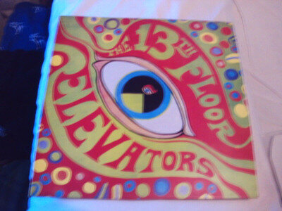 THE 13TH FLOOR ELEVATORS VINYL DECAL RI VGC PLUS 1966/1988 ri stereo psych rock