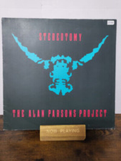 THE ALAN PARSONS PROJECT-STEREOTOMY, VINYL LP, 1985 EUROPE, VG+/VG