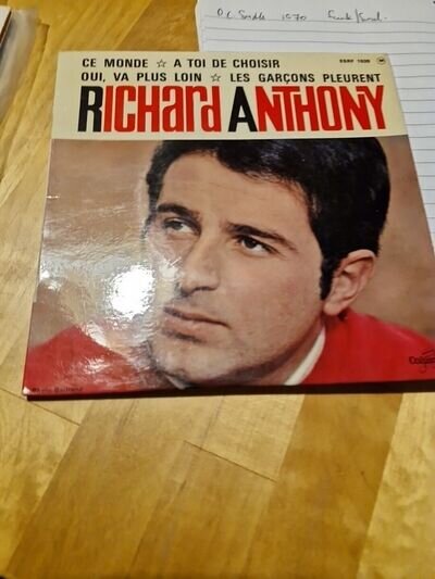 Richard Anthony - Ce Monde EP - French 1963