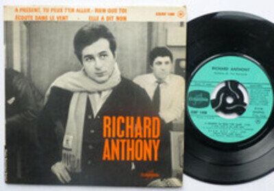 Richard Anthony A Present Tu Peux T'en Aller EP Columbia ESRF1498 EX/EX 1960s Fr