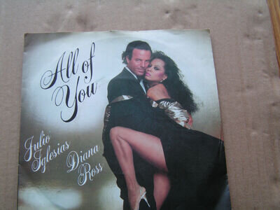 Julio Iglesias & Diana Ross “All Of You/The Last Time” CBS 7" UK 45 1984