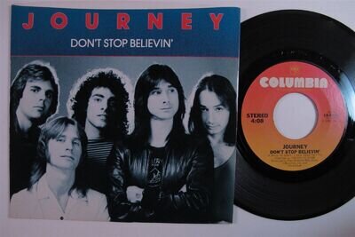 Rock 45 JOURNEY Don't Stop Believin' COLUMBIA VG+ picture sleeve HEAR d