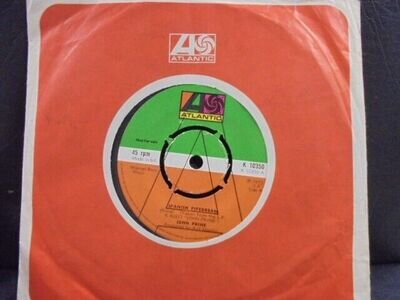 JOHN PRINE " SPANISH PIPE DREAM " UK ATLANTIC PROMO 7" EX+ COND.IN Or.SL.