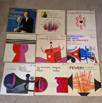 9 Doc Severinsen & Tony Mottola Vinyl Records Guitar Jazz Big Band Swing Lps