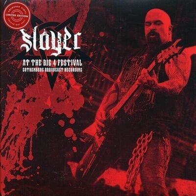 Slayer At The Big 4 Festival: Gothenburg Broadcast Recording red splatter viny