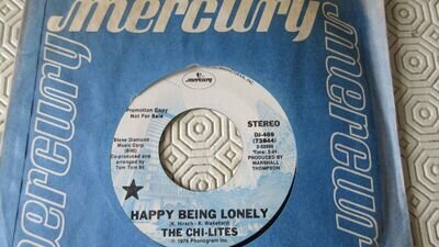 The Chi-Lites Happy Being Lonely 7" 1976 **MINT**PROMO**