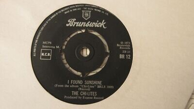 The Chi-Lites I Found Sunshine 7" 1973 **EX**