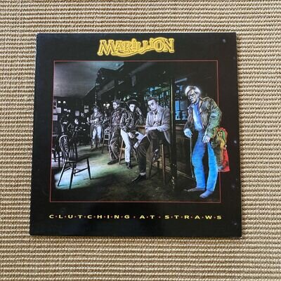 Marillion Clutching At Straws Vinyl Lp 1987 Excellent Condition. Inc Merch Insrt