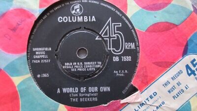 The Seekers A World of Our Own 7" 1965 **EX**