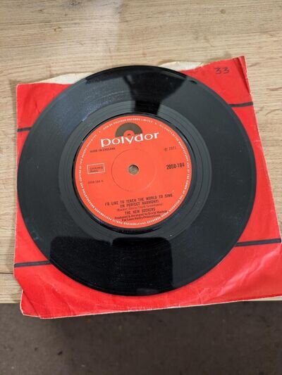 The New Seekers - I'd Like To Teach The World To Sing 7" Vinyl Single 1971