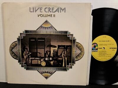 CREAM Live Cream Volume II LP ATCO SD 700 STEREO 1972 Rock ERIC CLAPTON