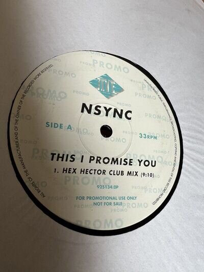 *NSYNC - This I Promise You (12", Promo) - KRT10