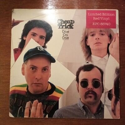 Cheap Trick 1982 Epic LP One On One, red vinyl