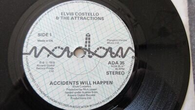 Elvis Costello Accidents Will Happen +2 7" 1979 **NEAR MINT**