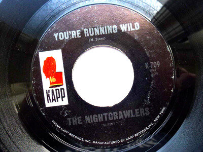 NIGHTCRAWLERS 45 'RUNNING WILD' USA KAPP FRANTIC 1965 GARAGE PSYCH MOD BEAT VG