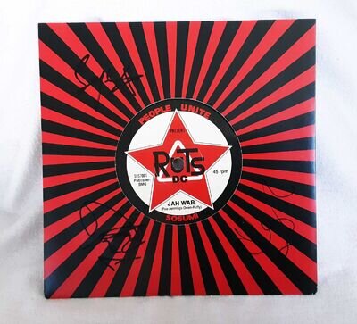 Ruts DC – Jah War - 7" Vinyl Record Signed by the Band UK 2015 EX