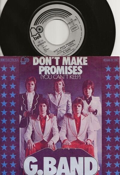 The G. Band (Glitter Band) – Don’t Make Promises - German issue vinyl 45