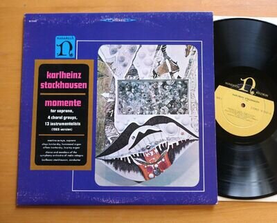 H-71157 Karlheinz Stockhausen Momente Martina Arroyo 1967 Nonesuch Stereo EX