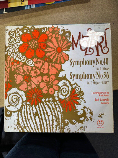 Mozart Symphony No 40 And No 36 Orchestra of The Paris Opera Vinyl Lp